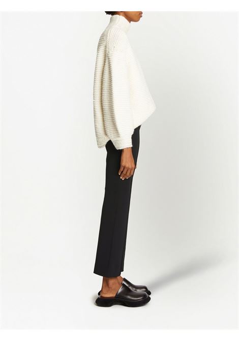 Black Bi-Stretch Crepe Flared Pants - women PROENZA SCHOULER WHITE LABEL | WL2246136001